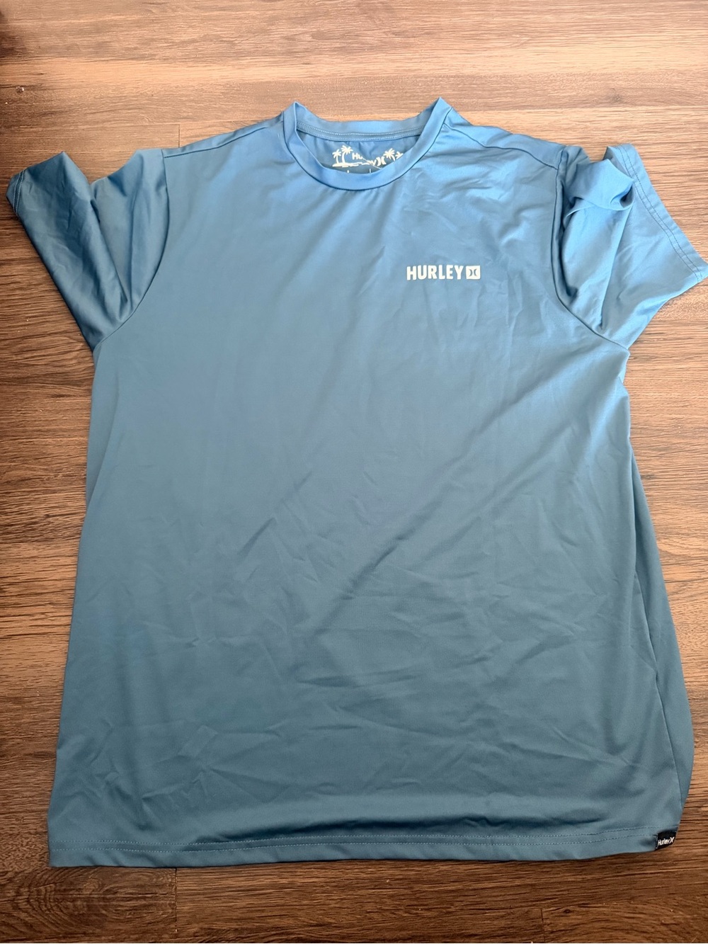 Hurley Men’s Blue Short-Sleeve Swim Tee